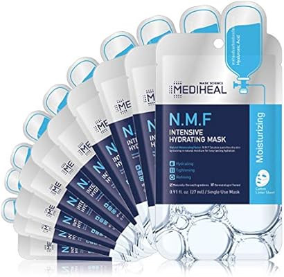 MEDIHEAL Official [Korea's No 1 Sheet Mask] - N.M.F Intensive Hydrating Mask (10 Masks) | Amazon (US)