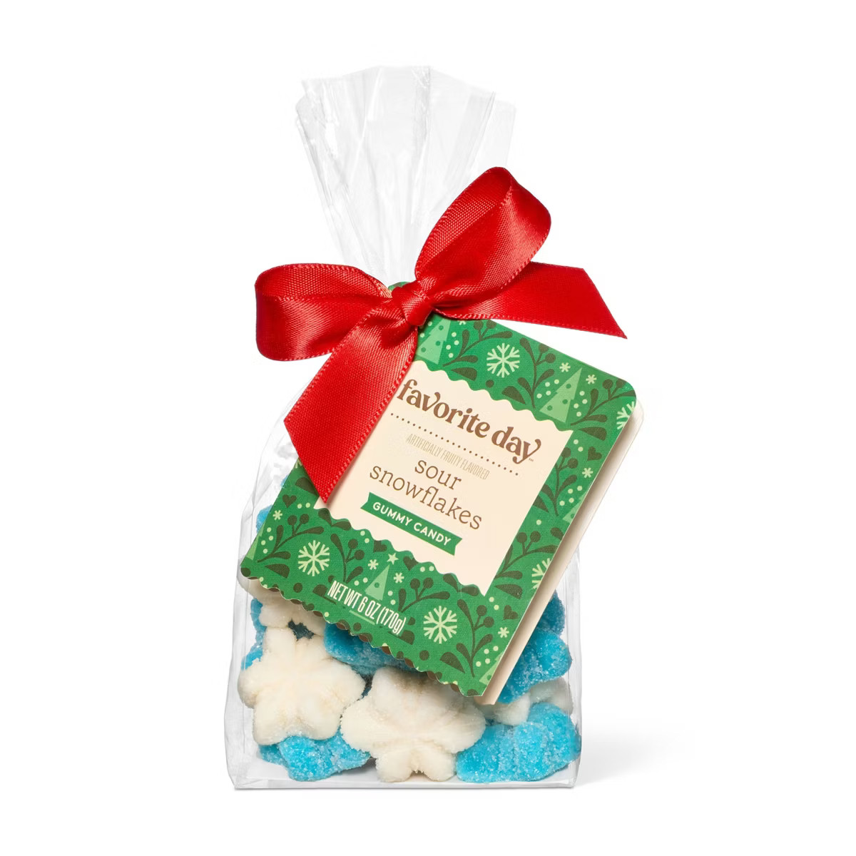 Sour Gummy Christmas Candy Snowflakes Stocking Stuffers - 6oz - Favorite Day™ | Target