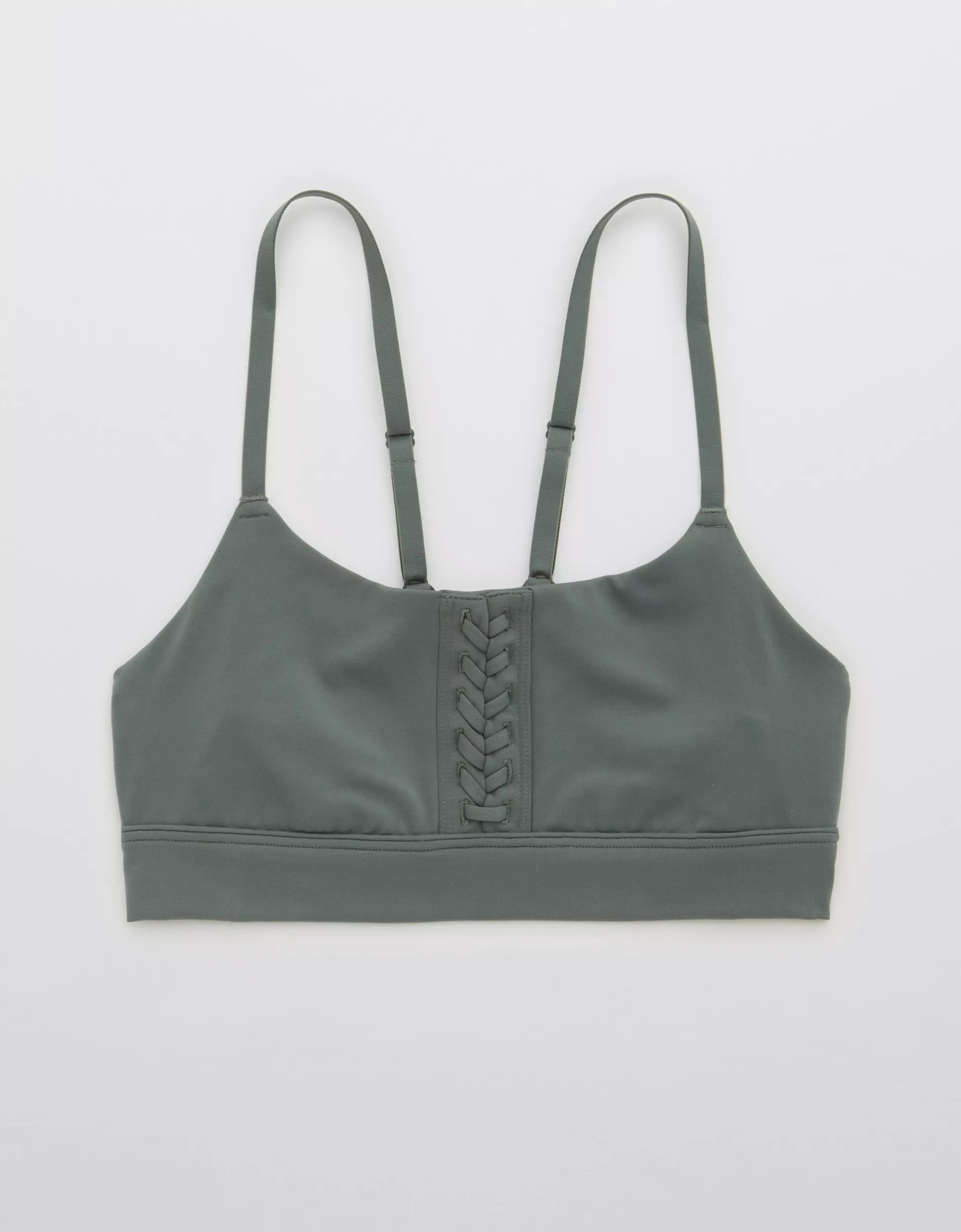 OFFLINE Real Me Lace Up Sports Bra | American Eagle Outfitters (US & CA)