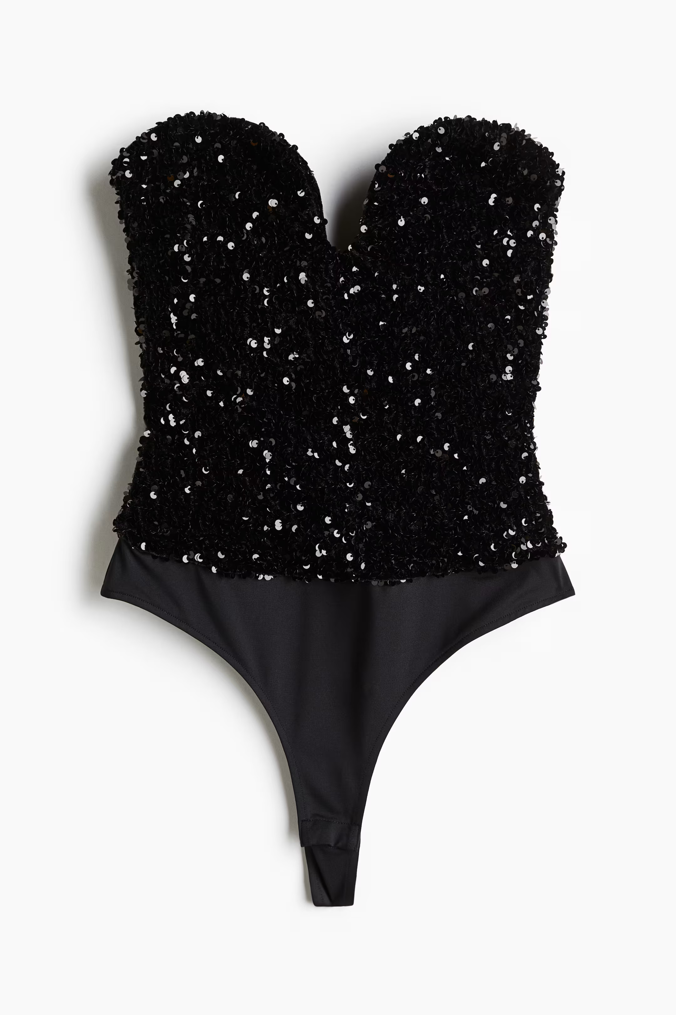 Body tanga de lentejuelas - Negro - MUJER | H&M ES | H&M (FR, IT, ES, PT, BE)