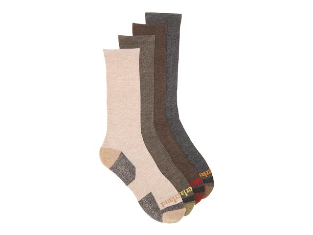Timberland Ribbed Men's Boot Crew Socks - 4 Pack | DSW
