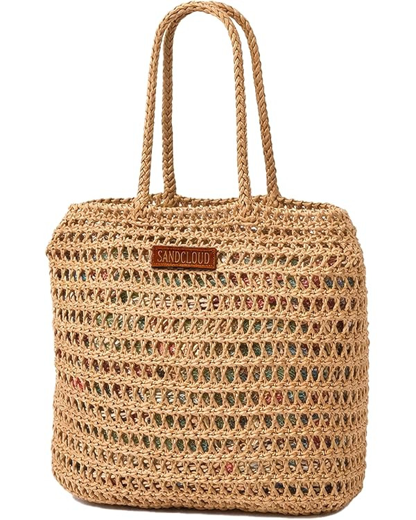 Sand Cloud Canvas Beach Tote Bags for Women | Amazon (US)