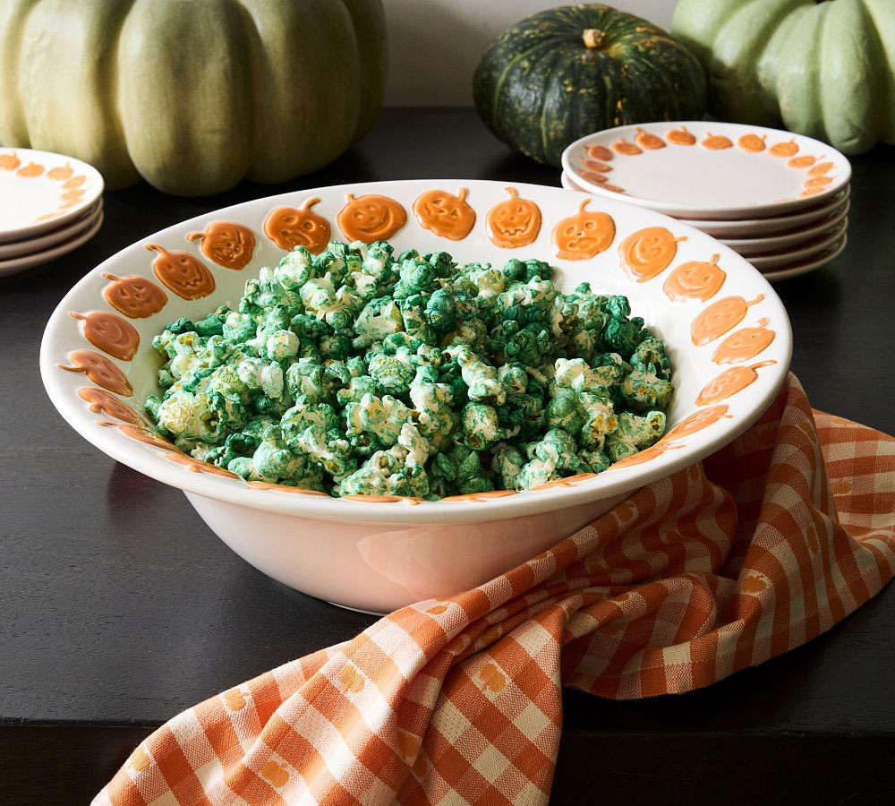 Jack-O-Lantern Stoneware Icon Serving Bowl | Pottery Barn (US)