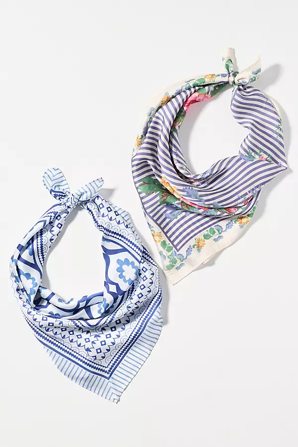 Fleur Hair Scarves, Set of 2 | Anthropologie (US)