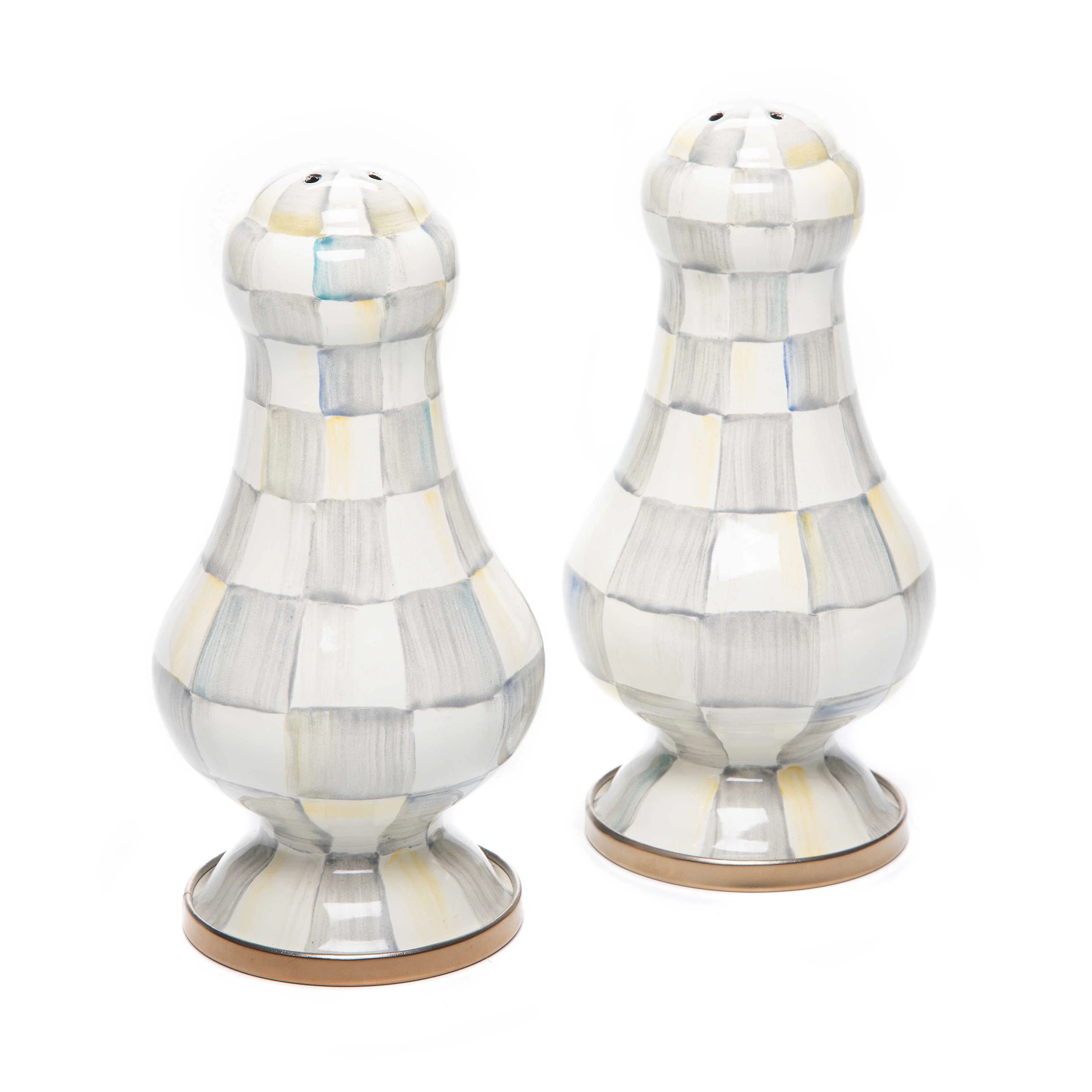Sterling Check Large Salt & Pepper Shakers (Set of 2) | Wayfair North America