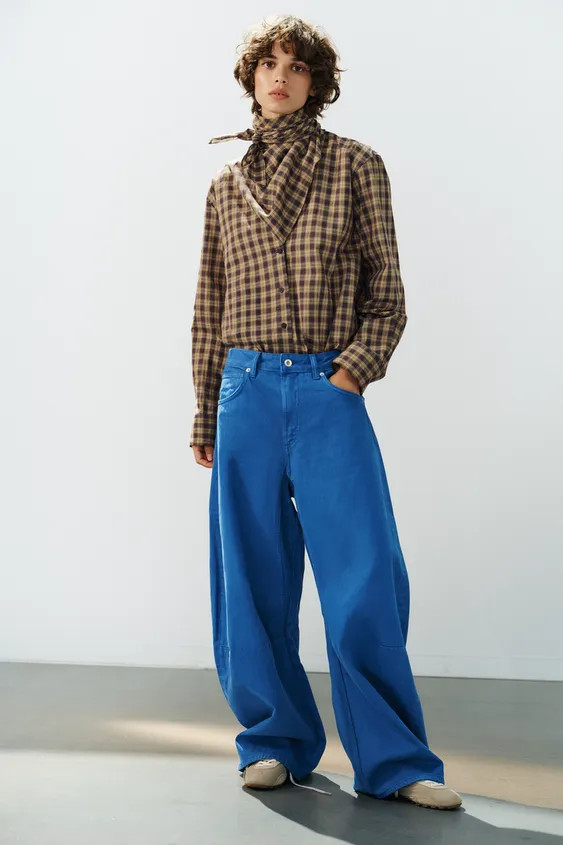 TRF MID-RISE BALLOON JEANS | Zara US