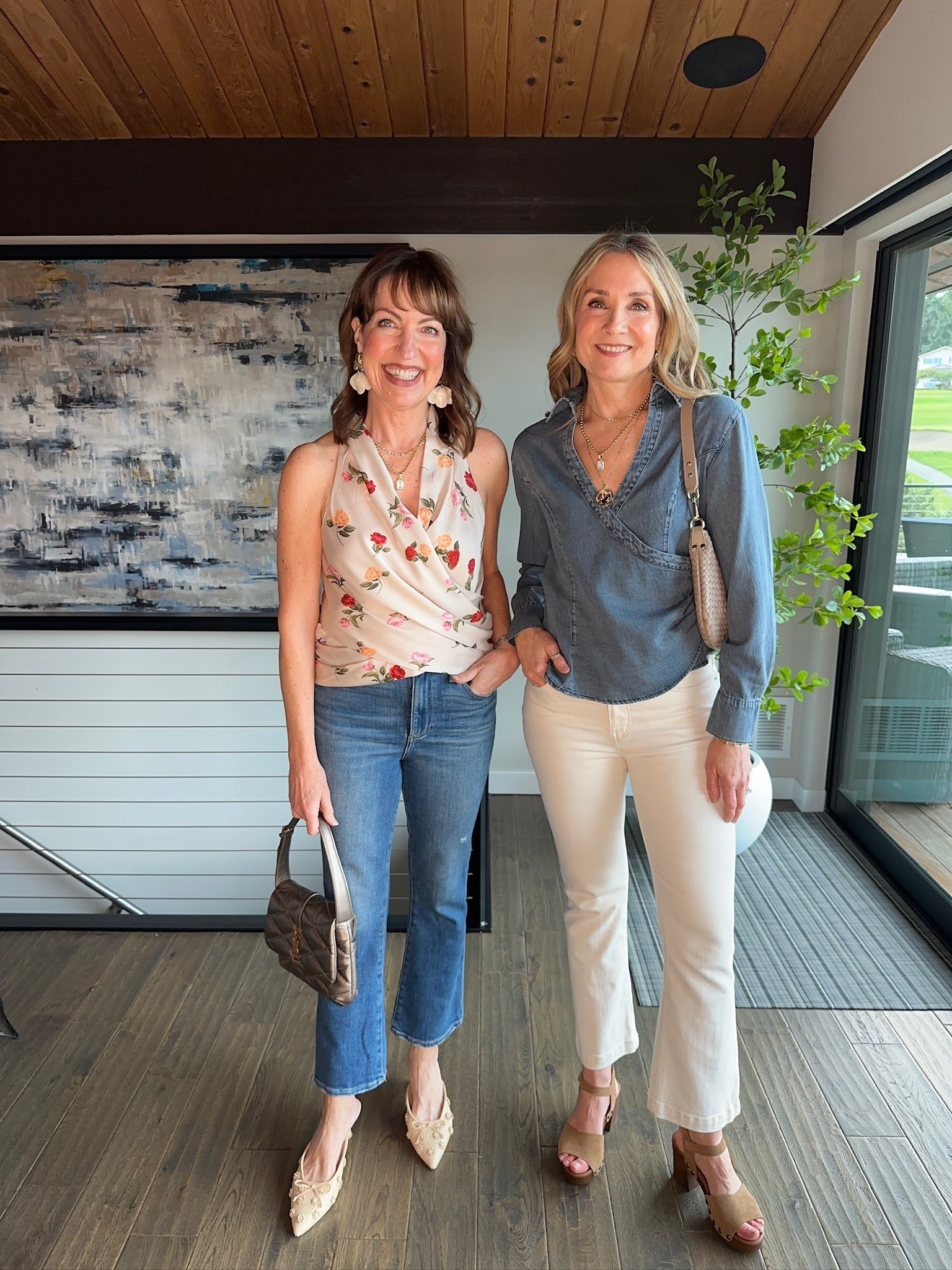 Loving these spring outfits! 🌷 This floral print and wrap top is so cute! 

#LTKootd #LTKSeasonal #LTKOver40