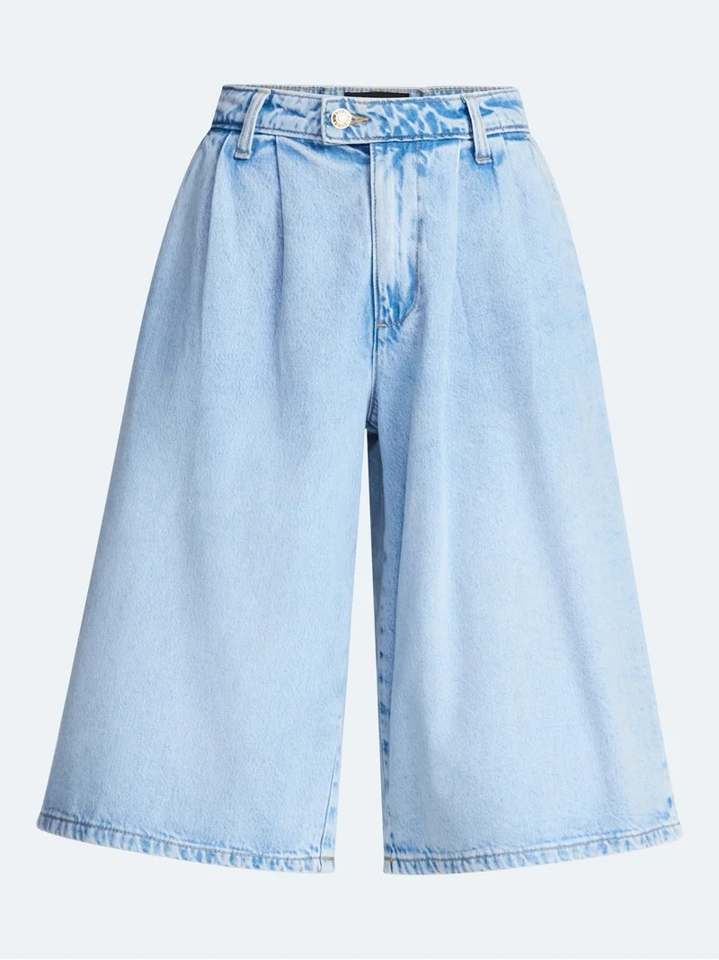 Devil Wears Prada Scoop Collection Women's and Women's Plus Denim Pleated Culottes, Sizes 0-26W | Walmart (US)