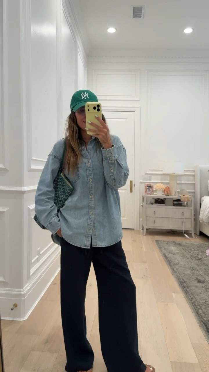 The perfect fall outfit! These wrinkle free pants and denim shirt from @Aritzia are closet staples ✨

Fall outfit, aritzia pants, fall fashion, denim button up shirt

#LTKgrwm #LTKootd #LTKOver40
