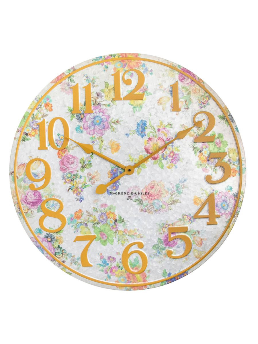 Flower Market Outdoor Wall Clock | Saks Fifth Avenue