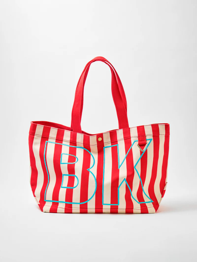 Striped Custom Alpha Tote - Custom Riviera | BaubleBar