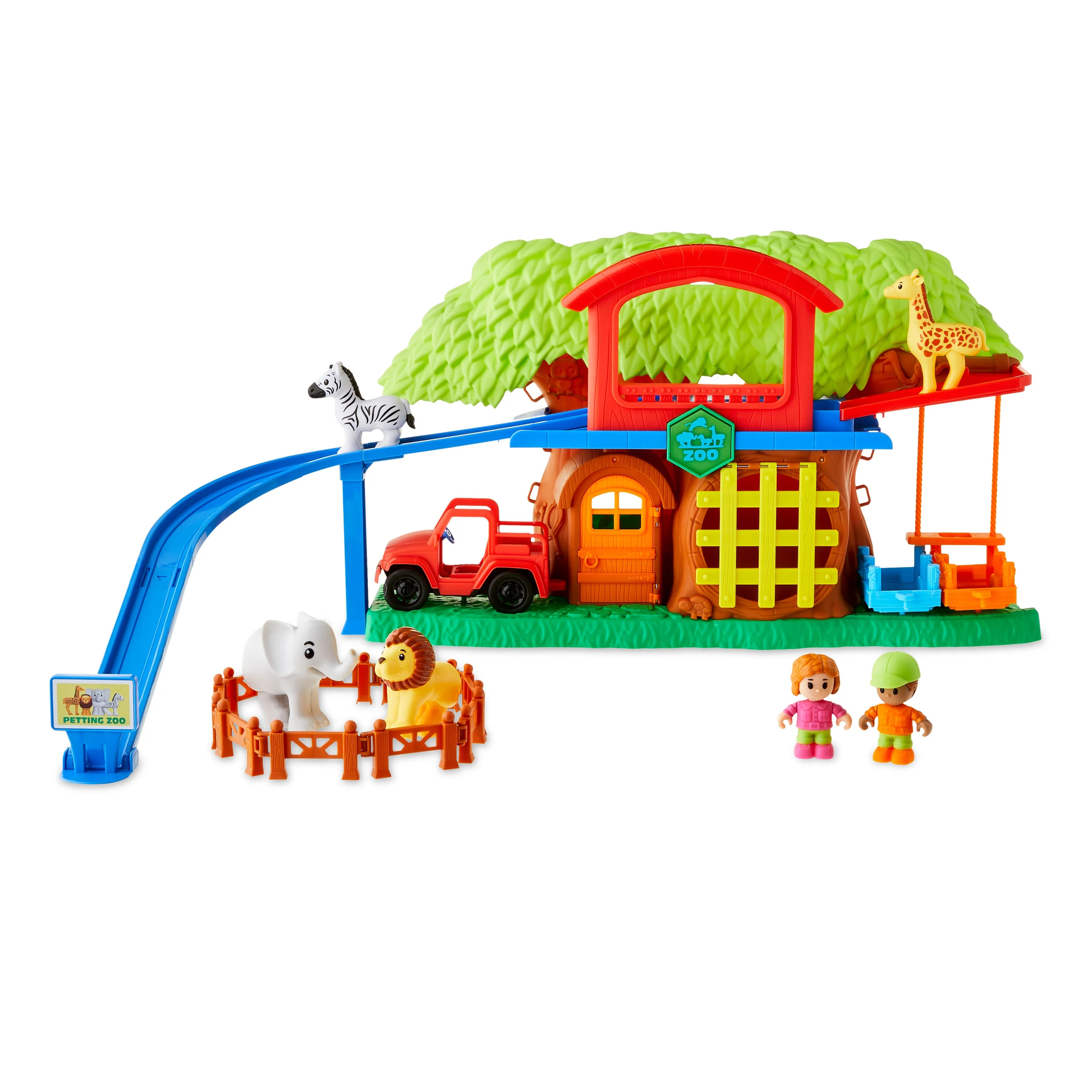 Kid Connection Animal Zoo Play Set with Lights and Sounds, 22 Pieces, Toddler Toys | Walmart (US)
