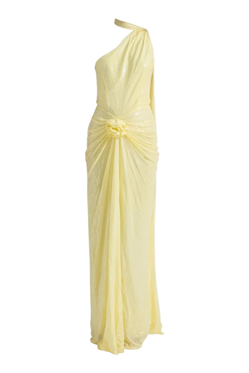 LIDIA LIME YELLOW MAXI DRESS | Deme By Gabriella | CULT MIA | CULT MIA UK LTD