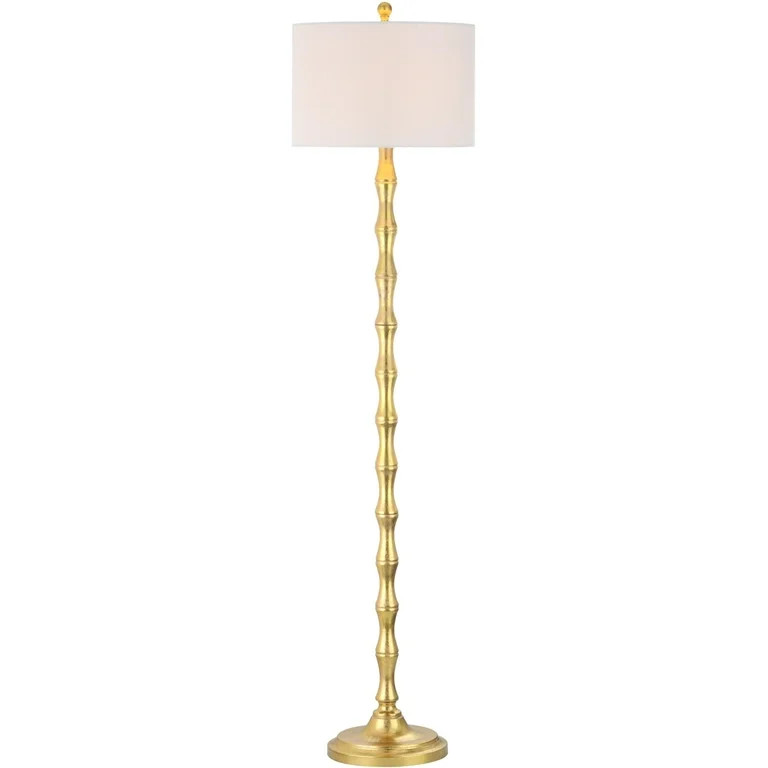 SAFAVIEH Aurelia 63.5 in. H Floor Lamp, Antique Gold/Off-White Shade | Walmart (US)