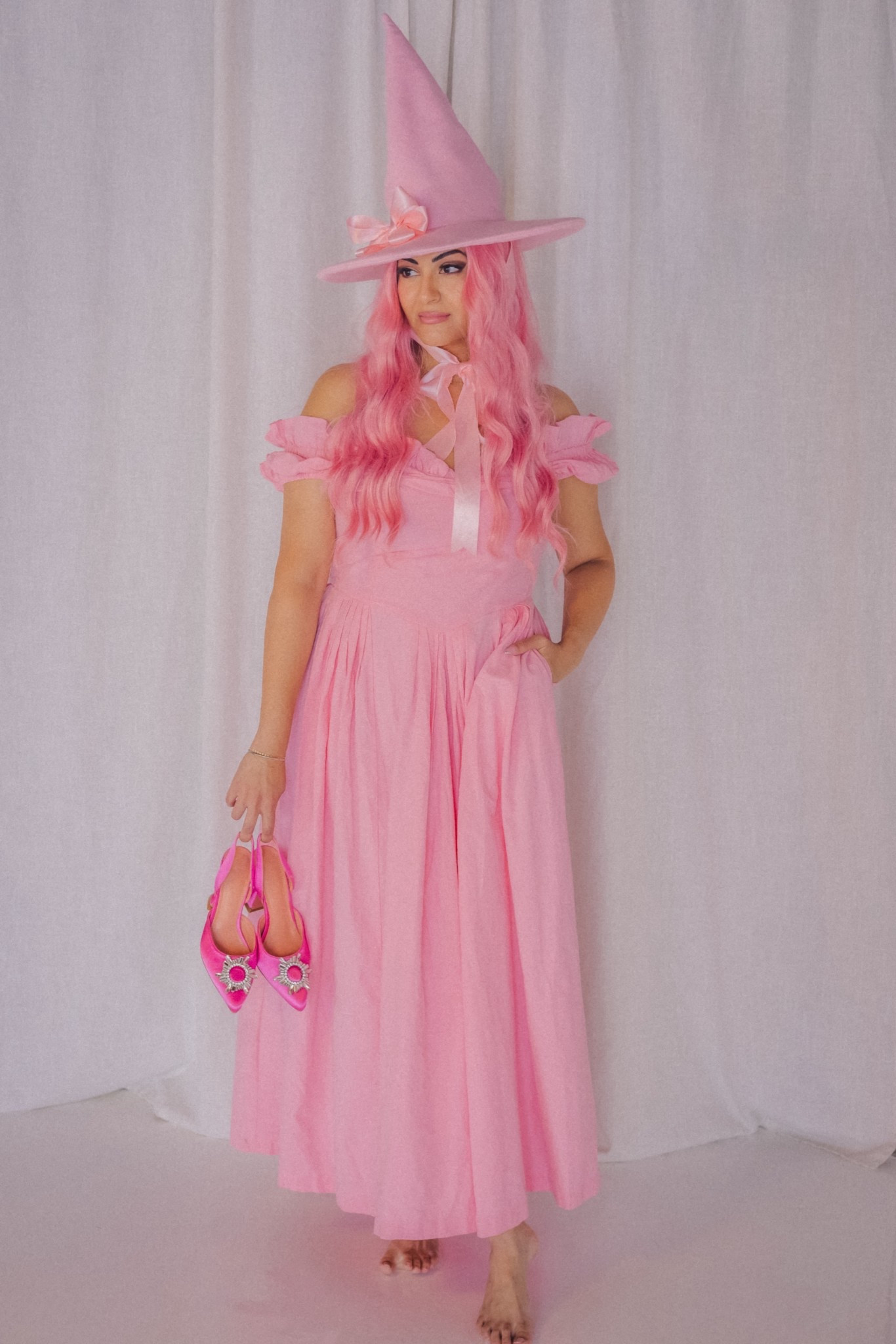 Pink witch #halloween costume idea 
Dress is from free people but also adding alternatives
the felt witch hat is handmade.
Pink wig is from Amazon 

#halloweencostumeideas #witch #halloweenparty #fall 

#LTKStyleTip #LTKParties #LTKSeasonal
