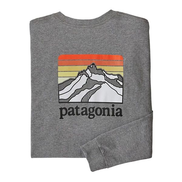 Men's Patagonia Long Sleeve Line Logo Ridge Responsibili-Tee | Scheels