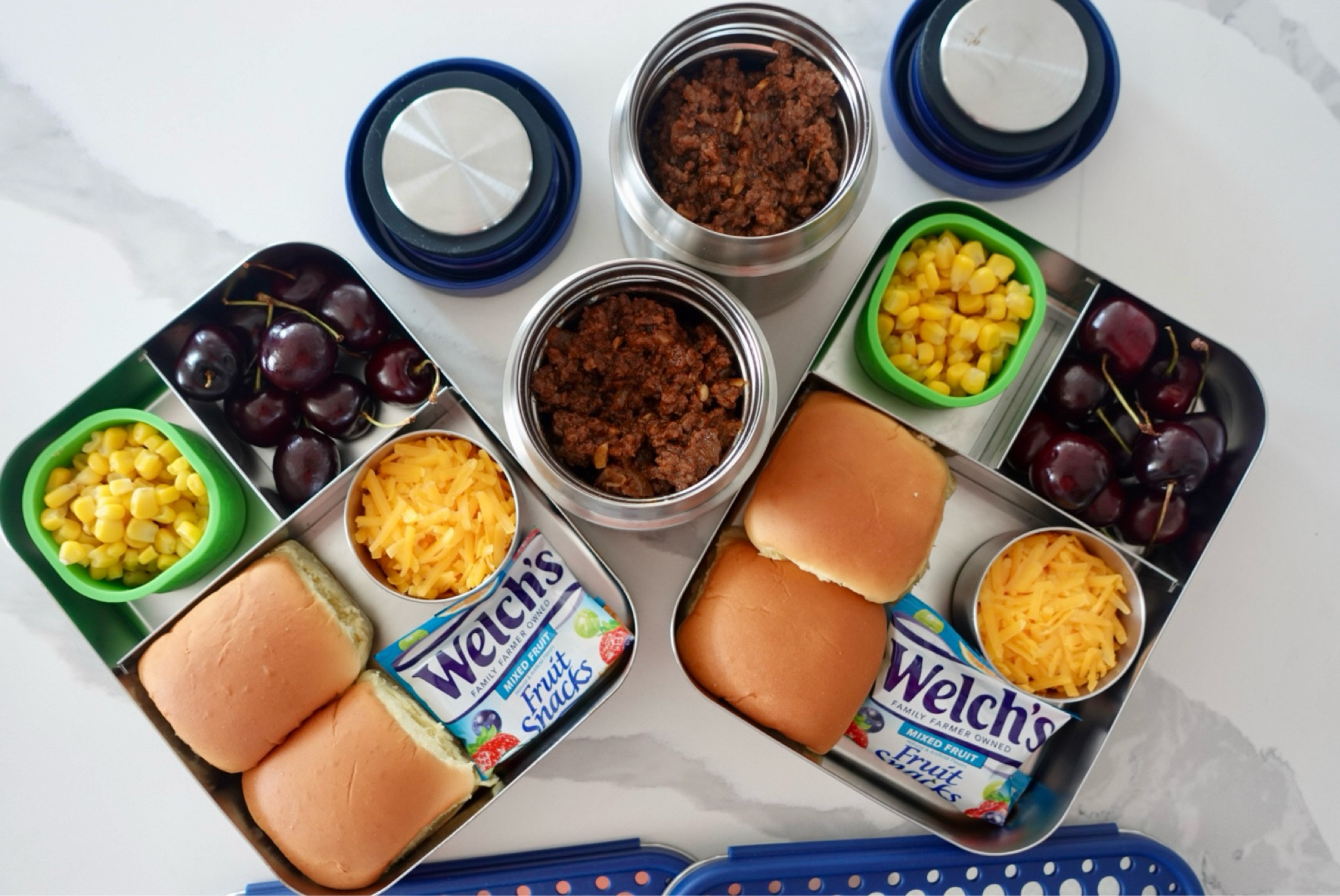 school lunchbox idea: BBQ cheeseburger sliders