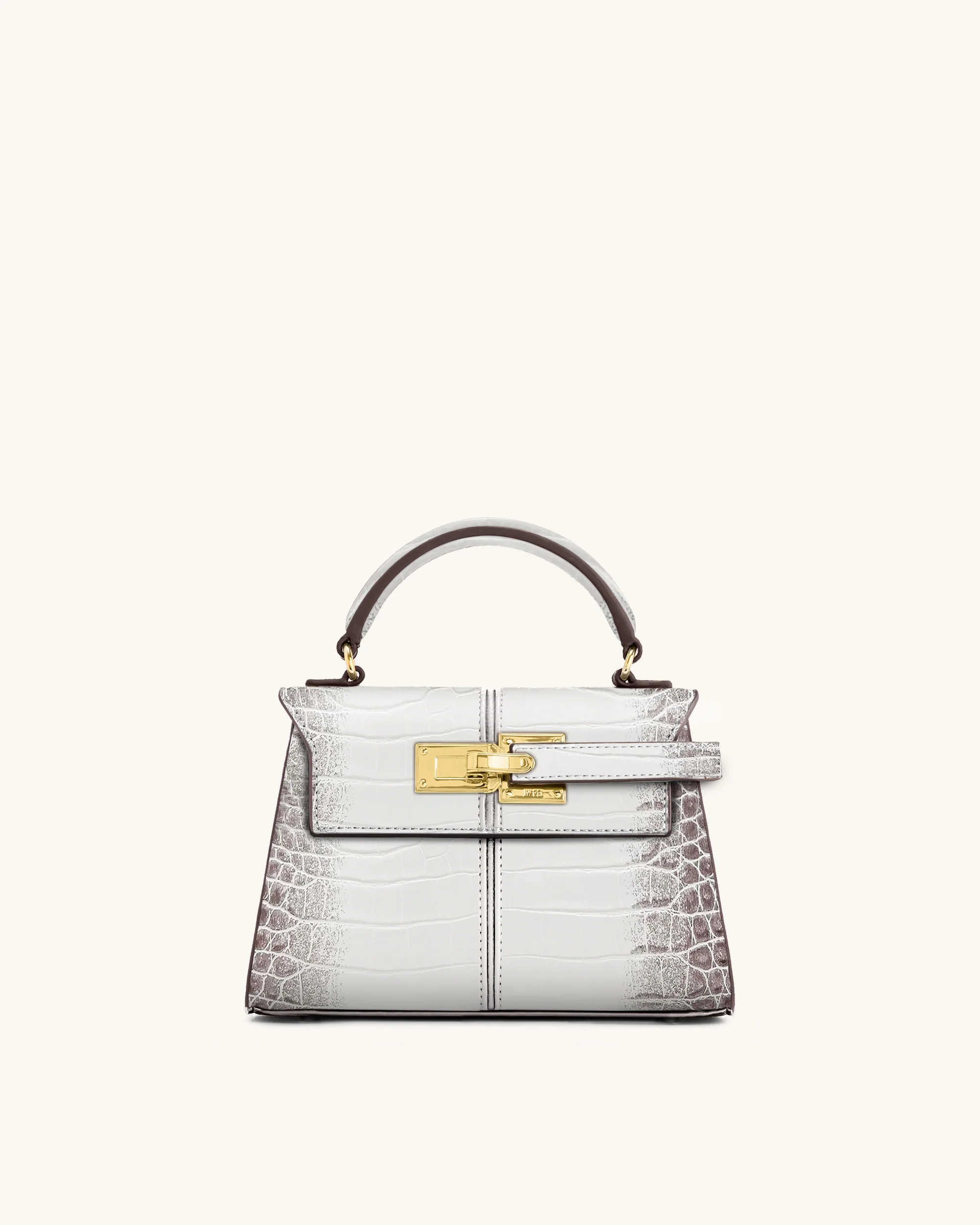 Elise Top Handle Bag - White Croc | JW PEI US