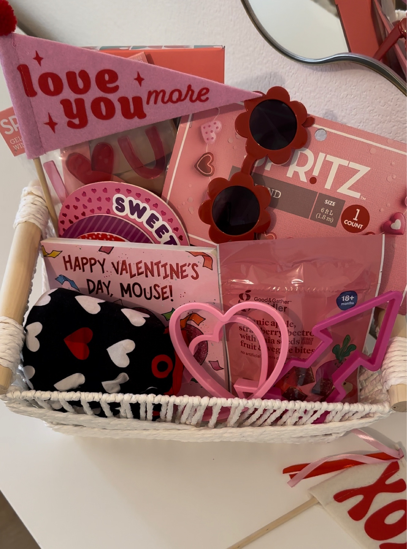 Toddler Valentines Basket 🍒💌🪩

toddler finds | valentine’s day | toddler basket 