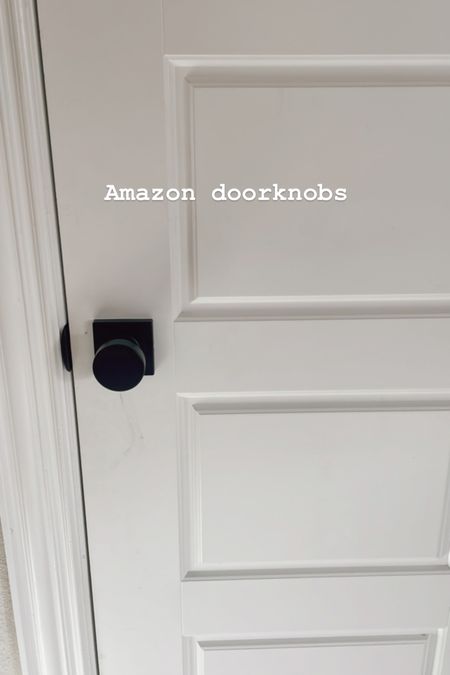 Matte black doorknobs from Amazon 