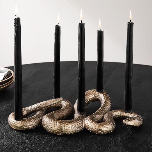 Snake Candelabra - Antique Brass | West Elm (US)