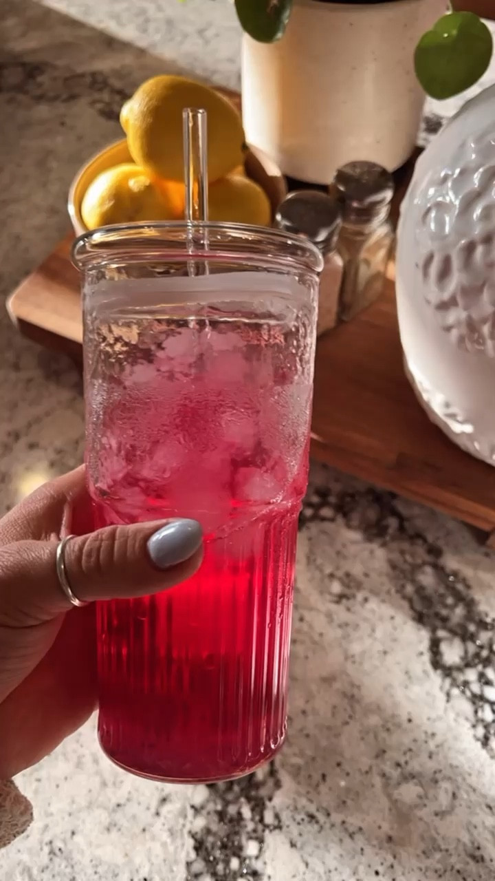 These beautiful glass cups with lids are just begging for a refreshing summer mocktail! 

#LTKSeasonal #LTKHome #LTKFindsUnder50