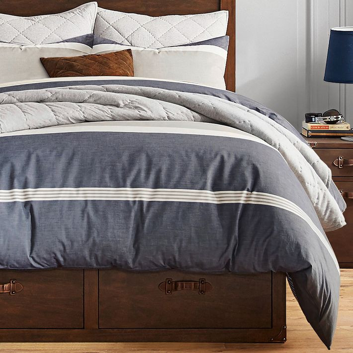 Beachstone Stripe Duvet Cover | Pottery Barn Teen