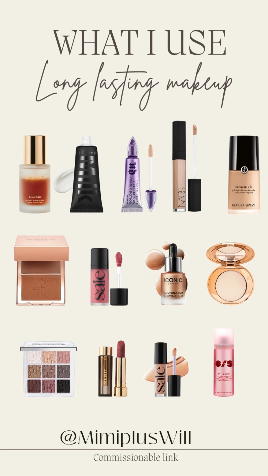 My go-to makeup routine when I want my makeup to last all day!! 

Foundation color 5 
Concealer color vanilla 
Eyeshadow palette color 002 smoky essentials 
Bronzer color she's bronzed 
Blush color chilly 
Lip liner color creeme de la creme (Fave colors: nothin’ but nude, sink or suede, creme de la creme!) Lipstick color classic 
Gloss color shake

#LTKWatchNow #LTKBeauty #LTKSaleAlert