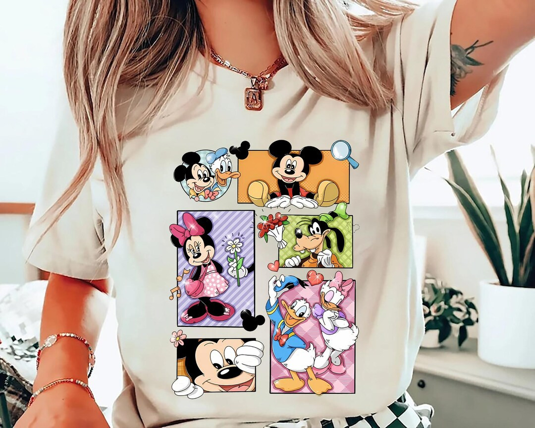 Disney Mickey and Friends Puzzle Shirt Disney Family Vacation Tee Mickey Minnie Donald Daisy Goof... | Etsy (US)