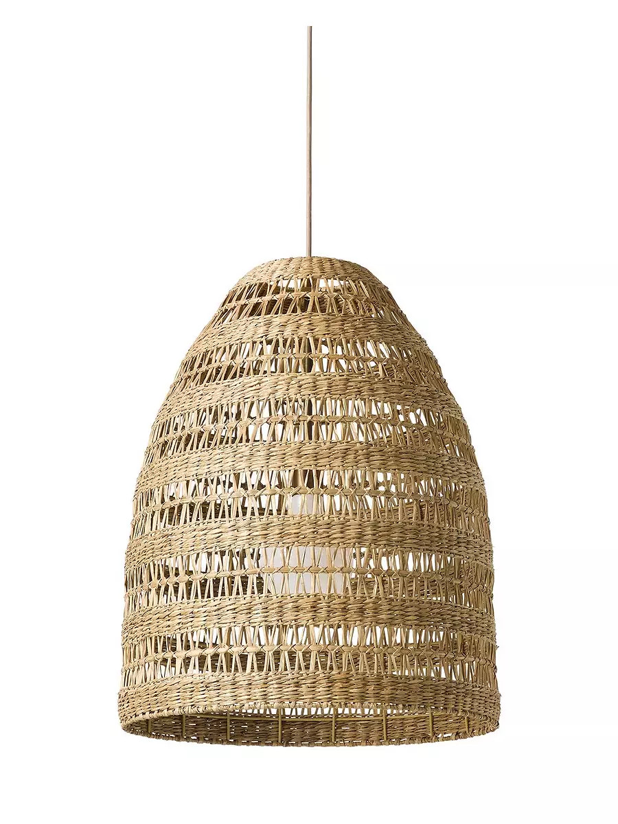 Bolinas Seagrass Bell Pendant | Serena and Lily