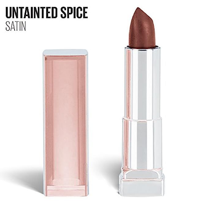 Maybelline New York Color Sensational Nude Lipstick, Satin Lipstick, Untainted Spice, 0.15 oz | Amazon (US)