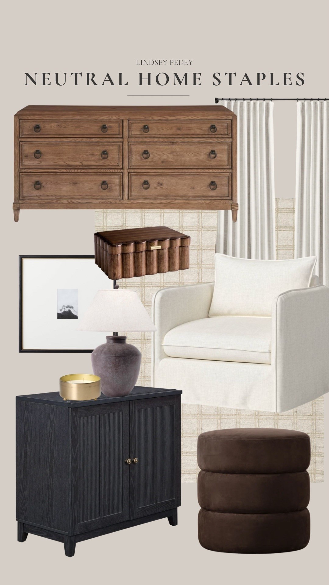 Neutral home staples 🤍

Accent chair, dresser, curtains, gallery wall frames, accent cabinet, ottoman, neutral rug, table lamp

#LTKFindsUnder100 #LTKHome #LTKFindsUnder50