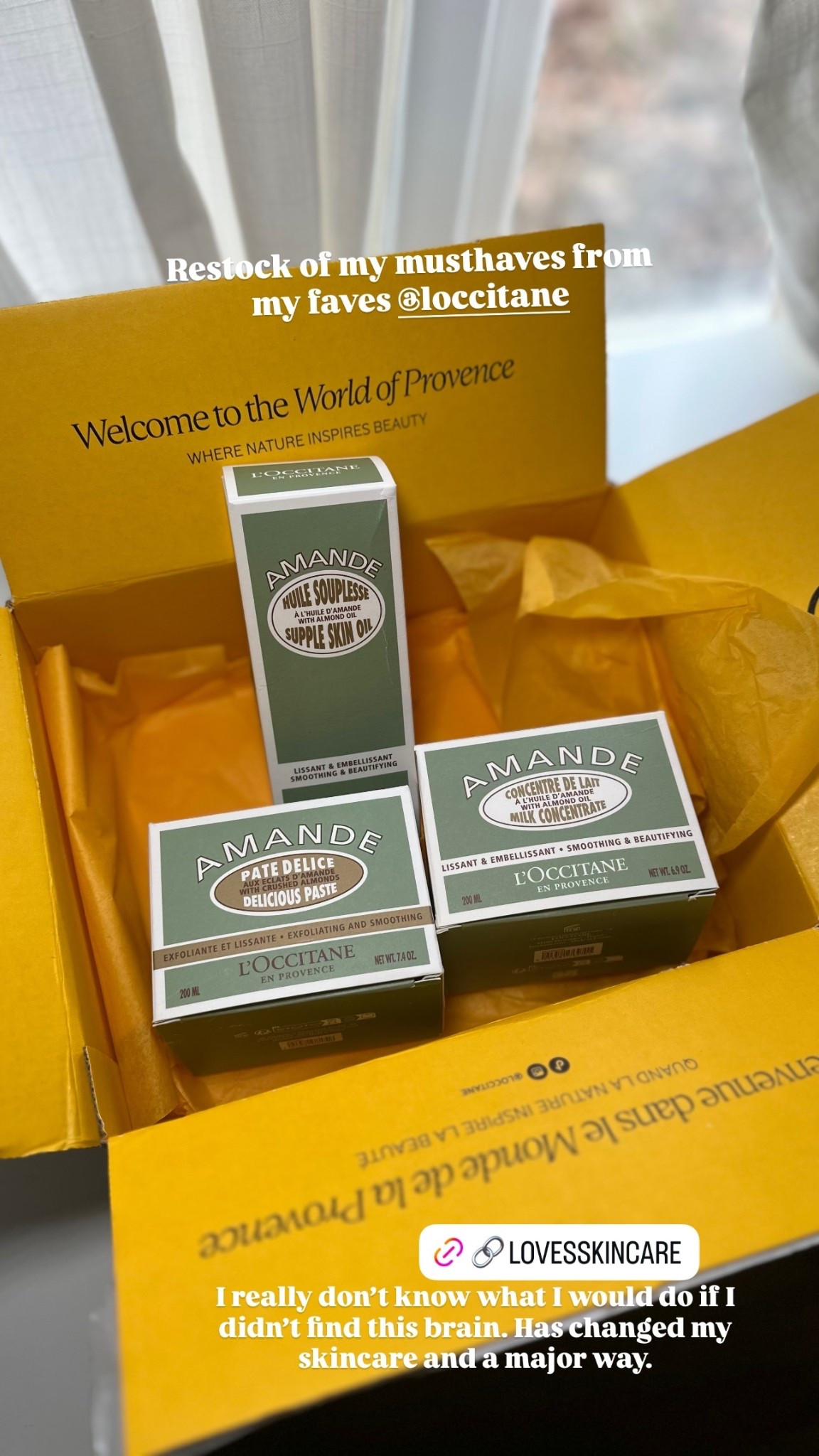 Restock of my musthaves from my faves @loccitane  I really don’t know what I would do if I didn’t find this brain. Has changed my skincare and a major way.