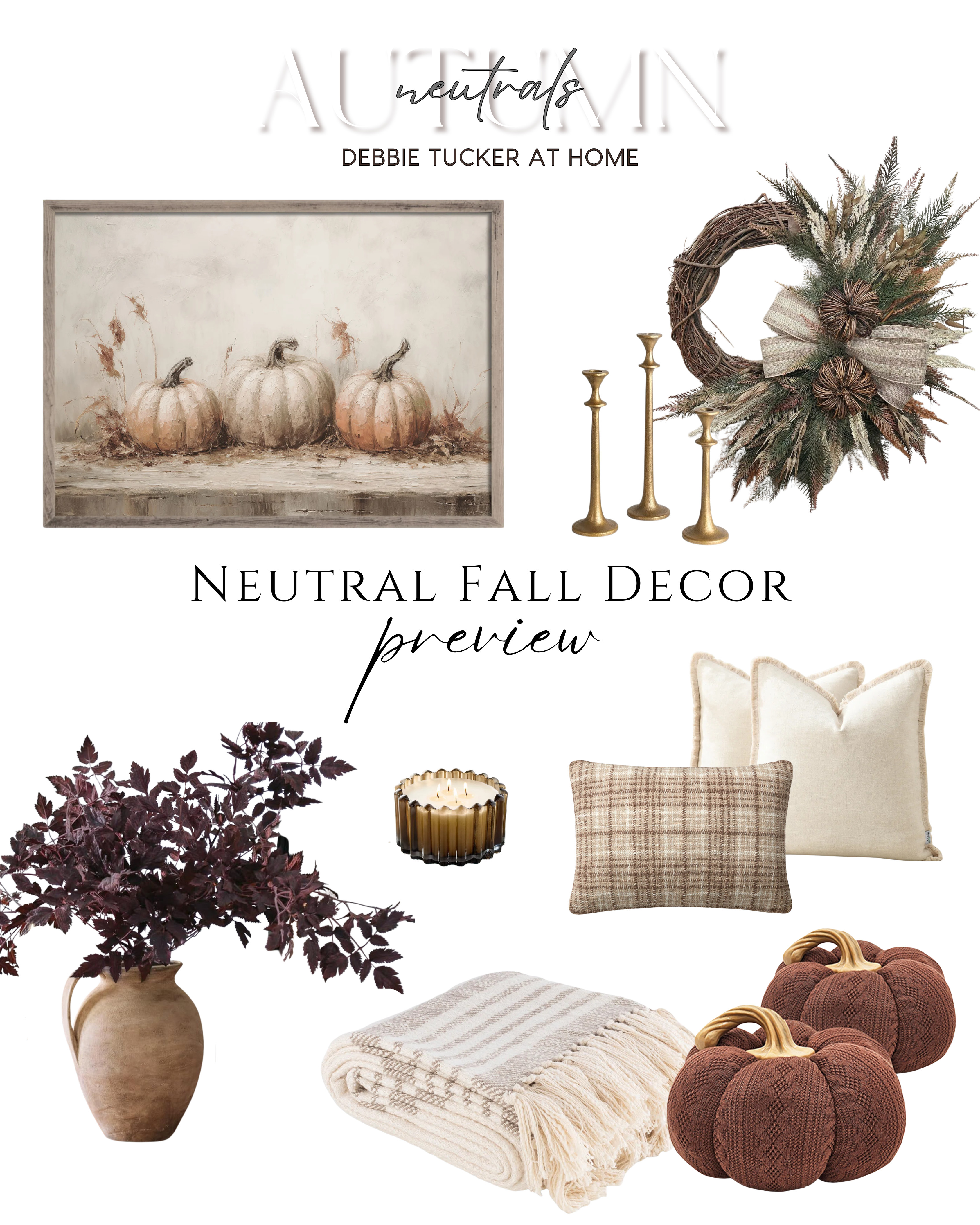 Elevate your home this season with neutral autumn décor that blends effortlessly with any style. Featuring cozy textures, earthy tones, and timeless seasonal accents, this curated collection brings warmth without overpowering your space. From pumpkins to dried florals and soft textiles, these versatile pieces make it easy to create a calm, cozy, and inviting fall atmosphere in any room.

#NeutralFallDecor #AutumnHomeDecor #FallDecorIdeas #CozyFallVibes #NeutralHomeStyle #FallDecorInspo #ModernFarmhouseDecor #SeasonalHomeStyling #CozyNeutralDecor #FallTablescape #AutumnVignette #PumpkinDecor #DriedFlorals #EarthToneDecor #WarmAndCozyHome #FallHomeStyling #TimelessFallDecor #NeutralSeasonalDecor #CozyHomeIdeas #FallDecorTrends

 

 #LTKSeasonal #LTKHome #LTKSaleAlert