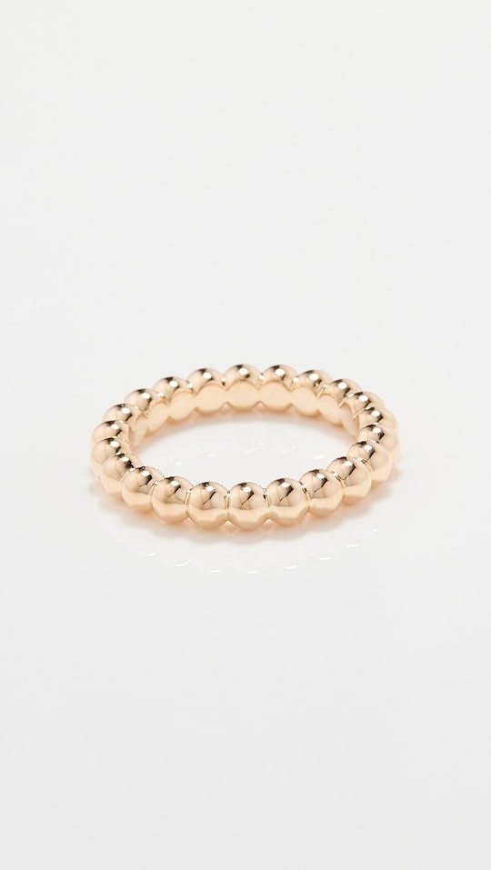 EF Collection 14k Mini Gold Ball Stack Ring | SHOPBOP | Shopbop