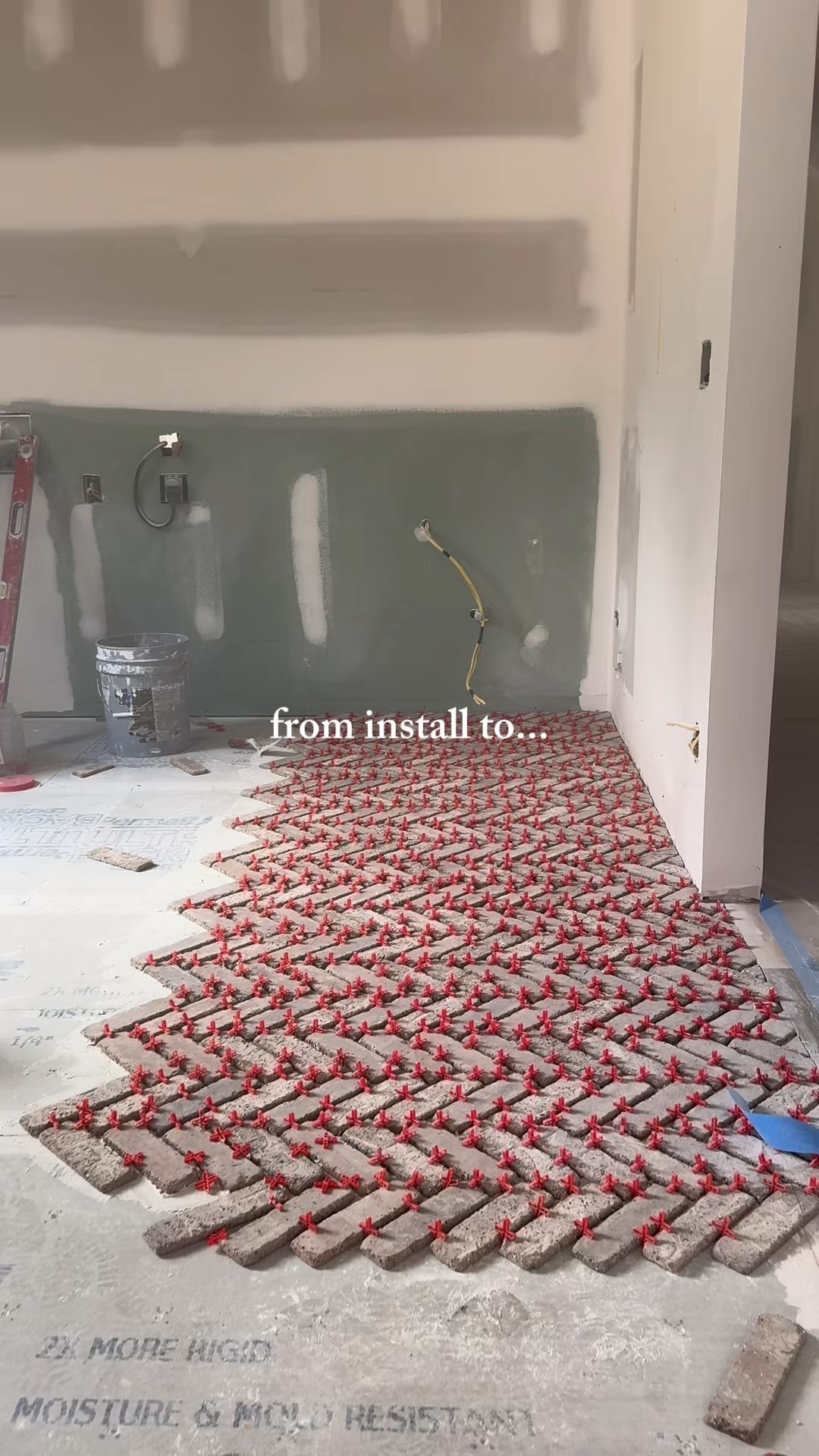 Mud room design! Brick flooring, paint, and light fixtures 

#LTKHome