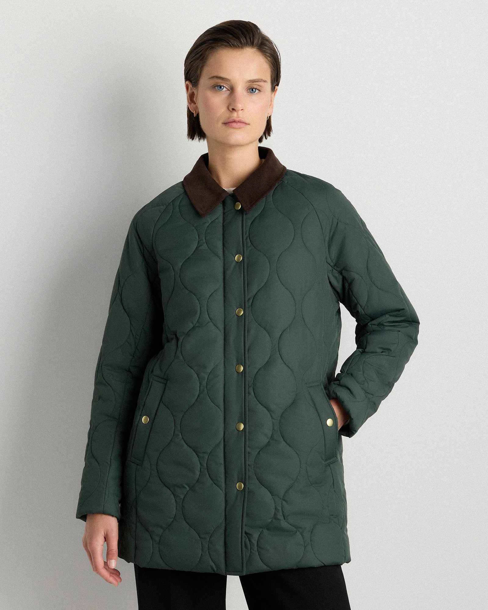 Featherless Quilted Hooded Long Puffer Jacket | Quince