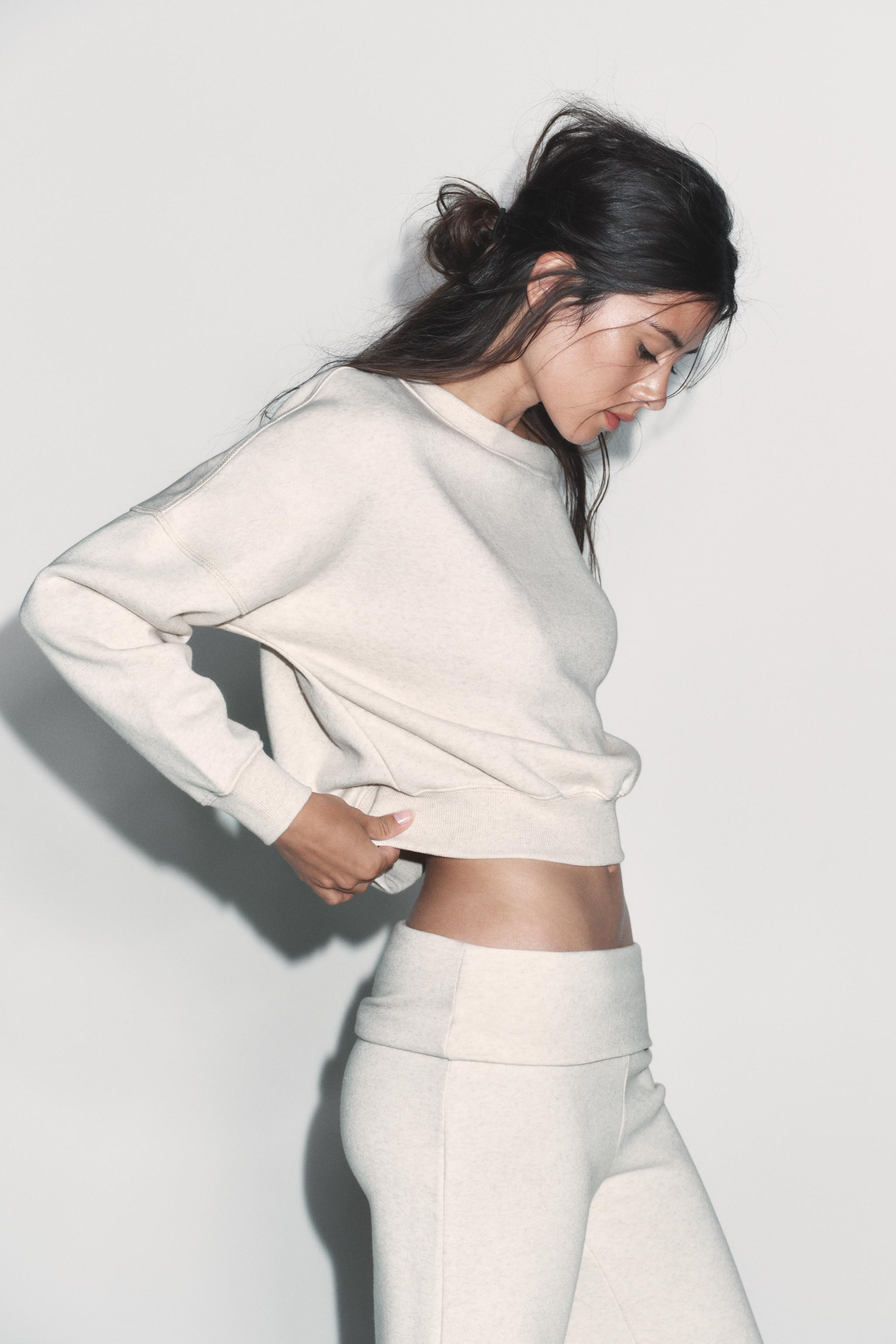 ASYMMETRIC PLUSH SWEATSHIRT | Zara UK