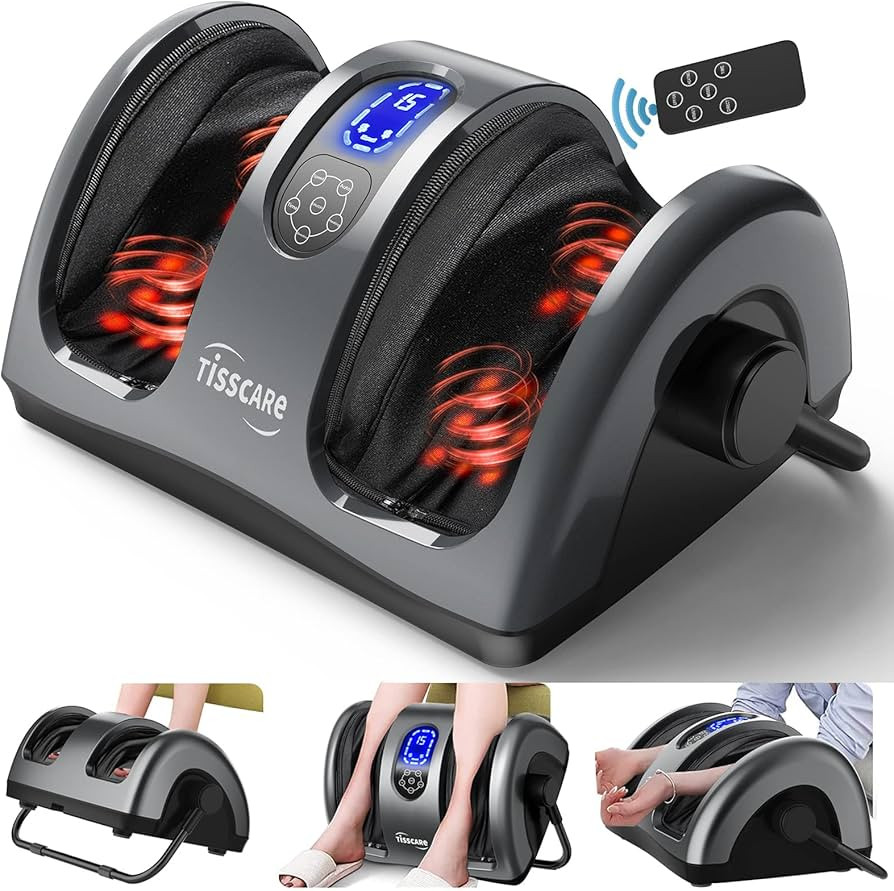 TISSCARE Shiatsu Massage Foot Massager Machine - Improves Blood Flow Circulation, Deep Kneading &... | Amazon (US)