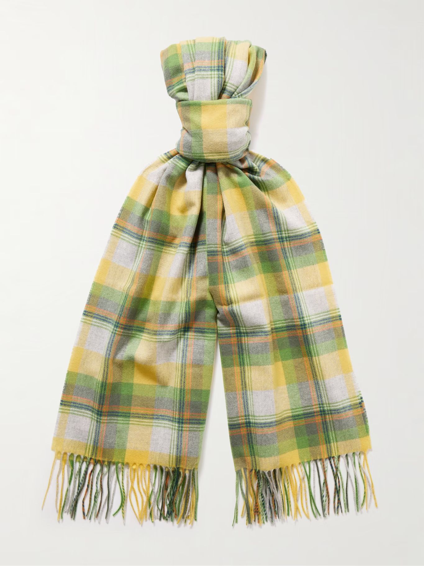 Fringed Checked Oasi Cashmere Scarf | Mr Porter (US & CA)