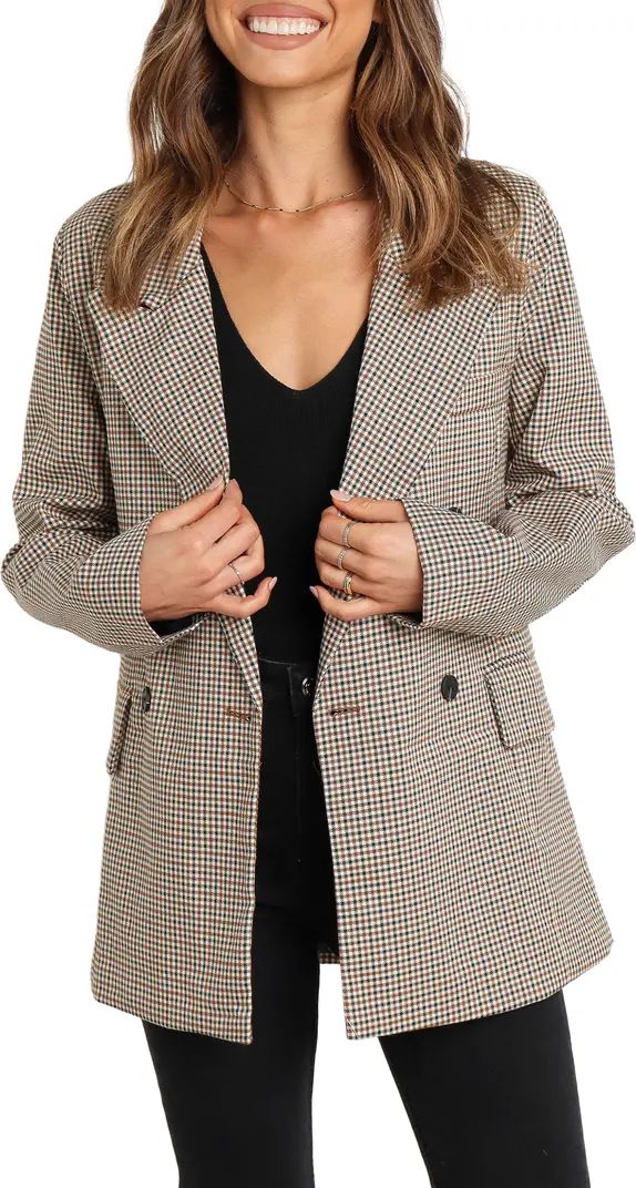Juliette Check Double Breasted Blazer | Nordstrom