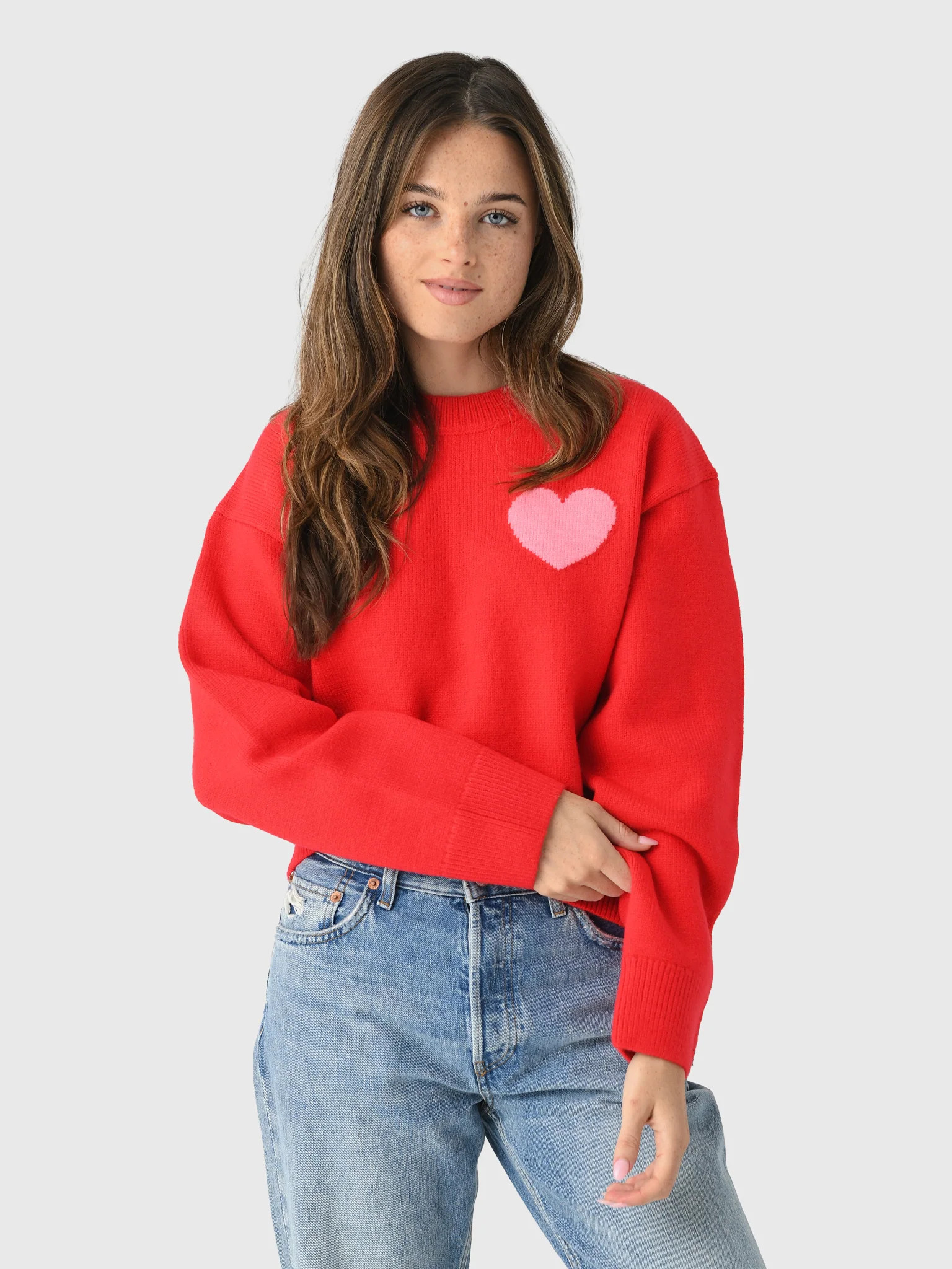 ECHE
                      
                     Women's Heart Sweater | Saint Bernard