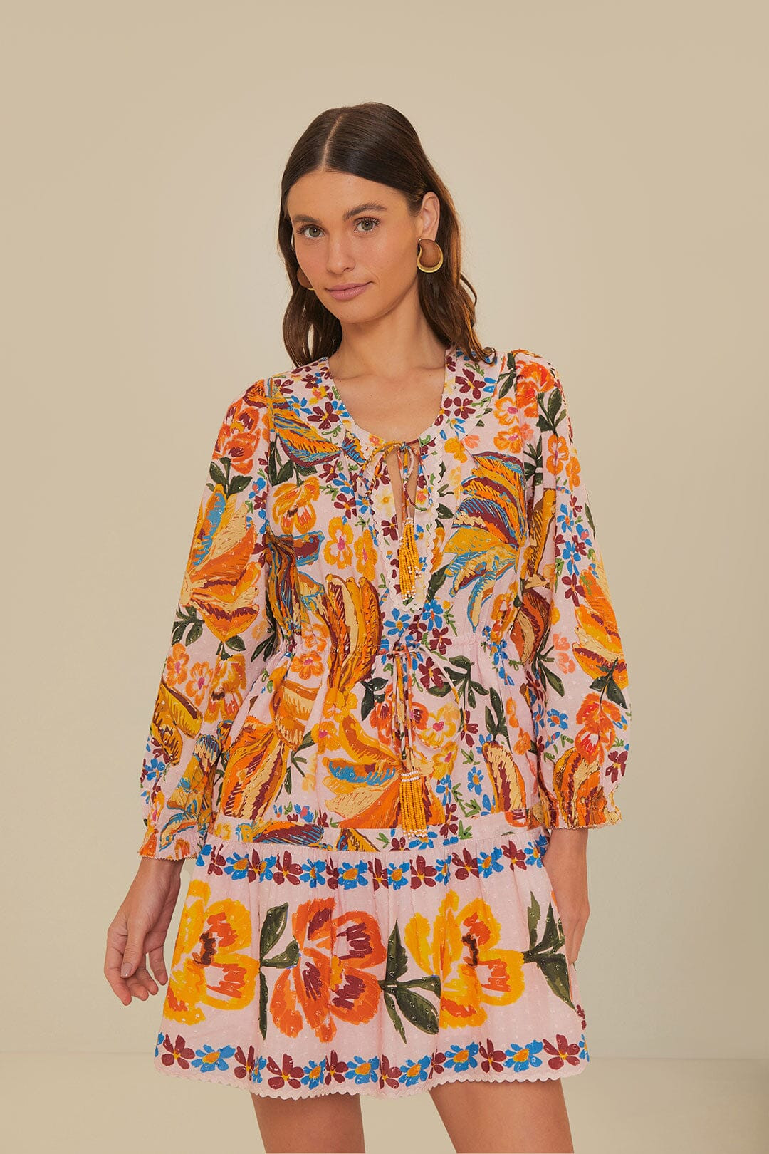 Pink Spring Bananas Mini Dress | Farm Rio EU