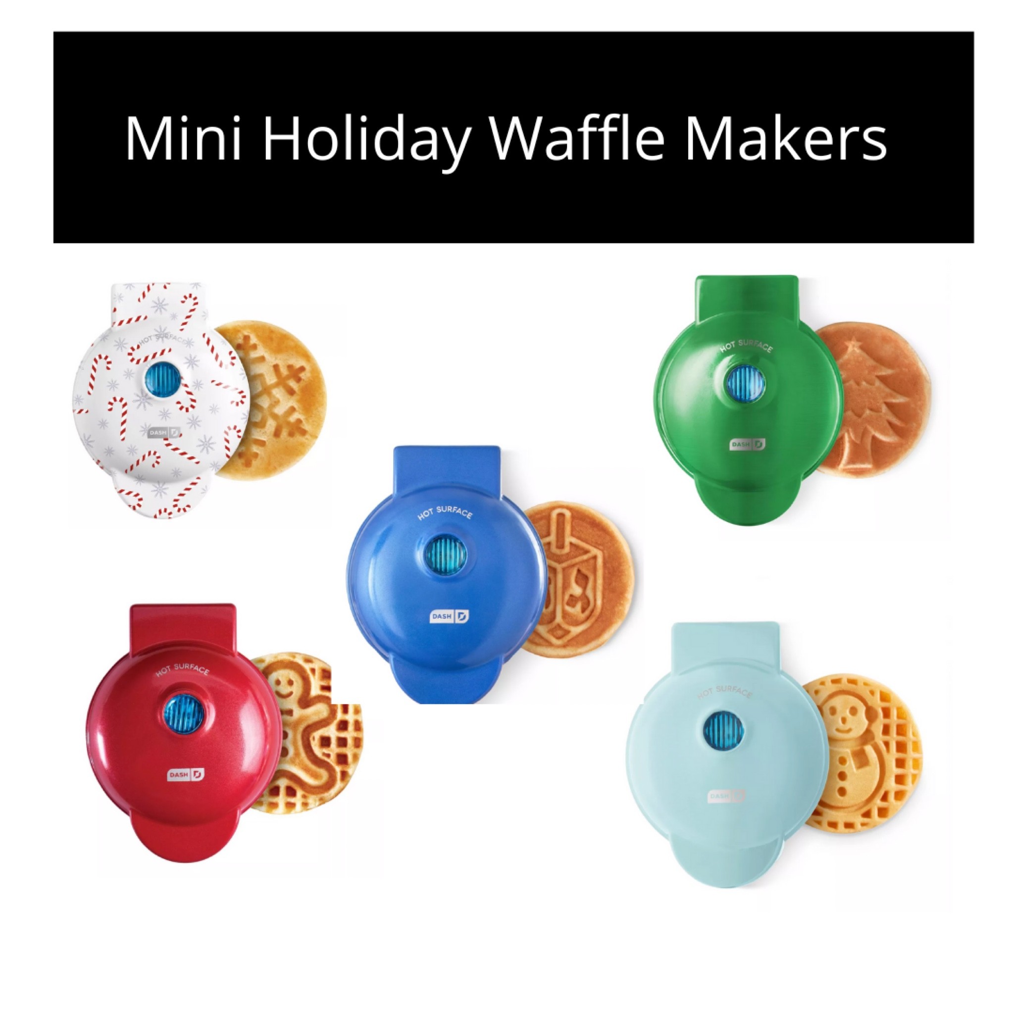 Holiday mini waffle makers make the perfect size  waffles, eggs, cinnamon rolls, cookies, etc! 

#LTKHoliday #LTKfamily #LTKSeasonal