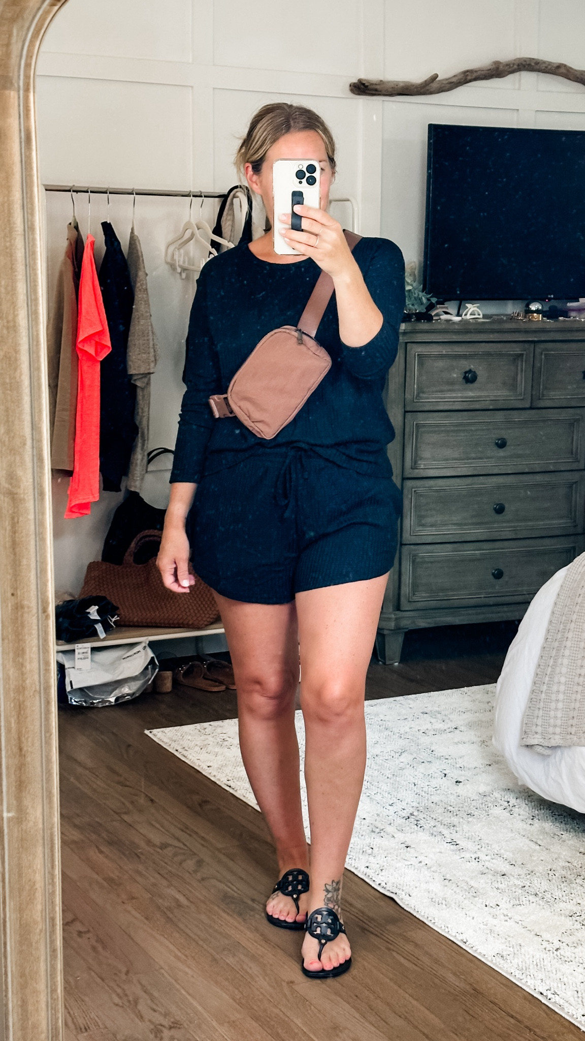 This is actually what I slept in while in Disney! So comfy. Silky smooth, lightweight but warm enough and super flattering on the legs! I’m in a medium. True to size for the waist  

#LTKstyletip #LTKtravel #LTKfindsunder50