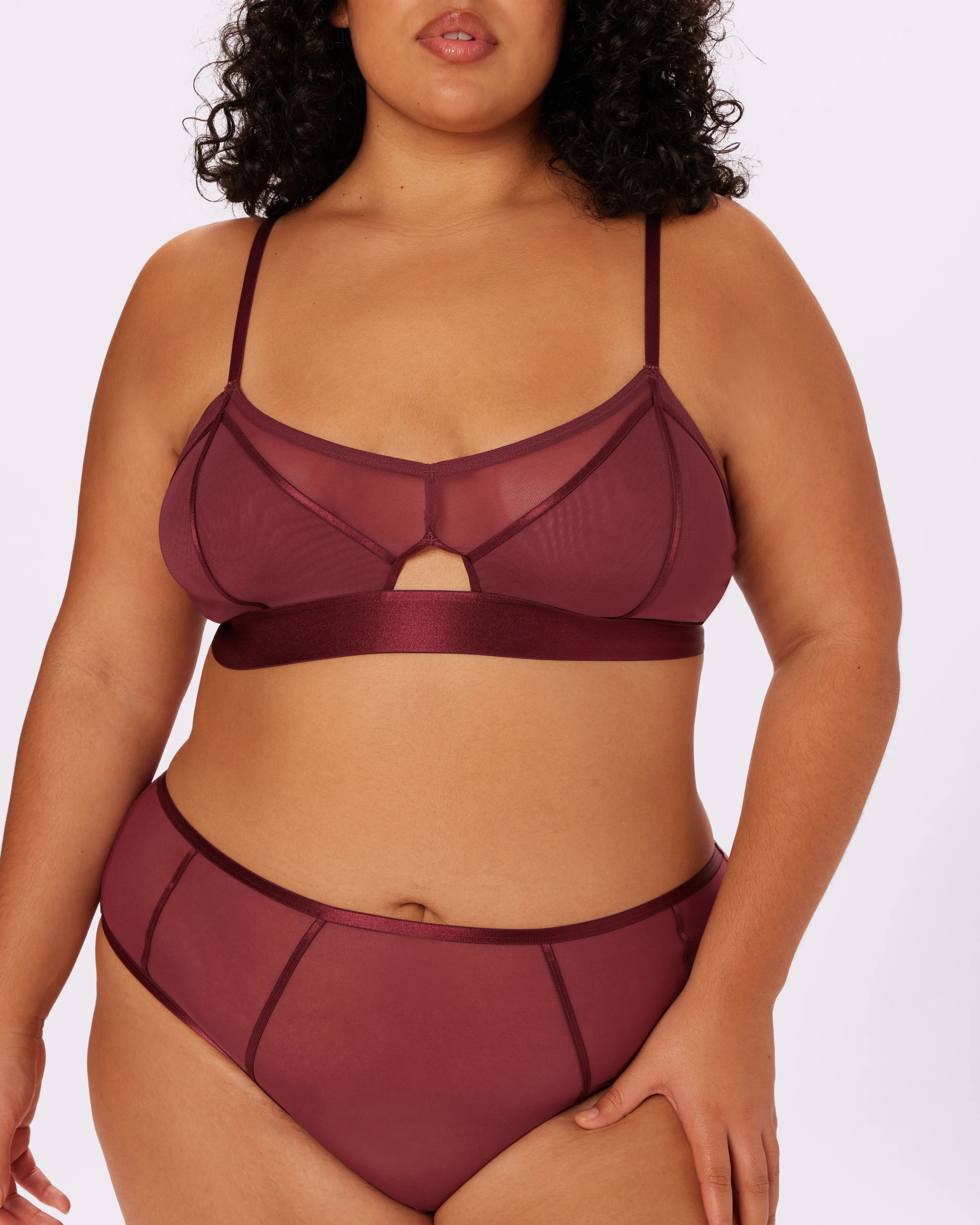 Sheer Sculpt Pop Cutout Triangle Bralette | Parade