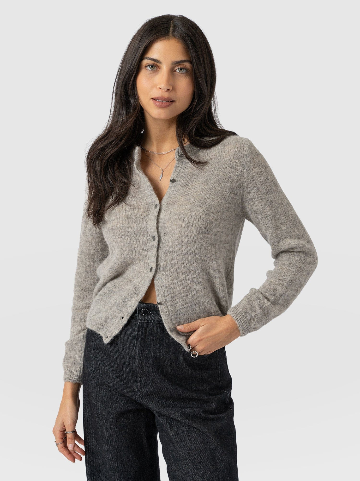 Ariella Cardigan - Grey | Saint + Sofia