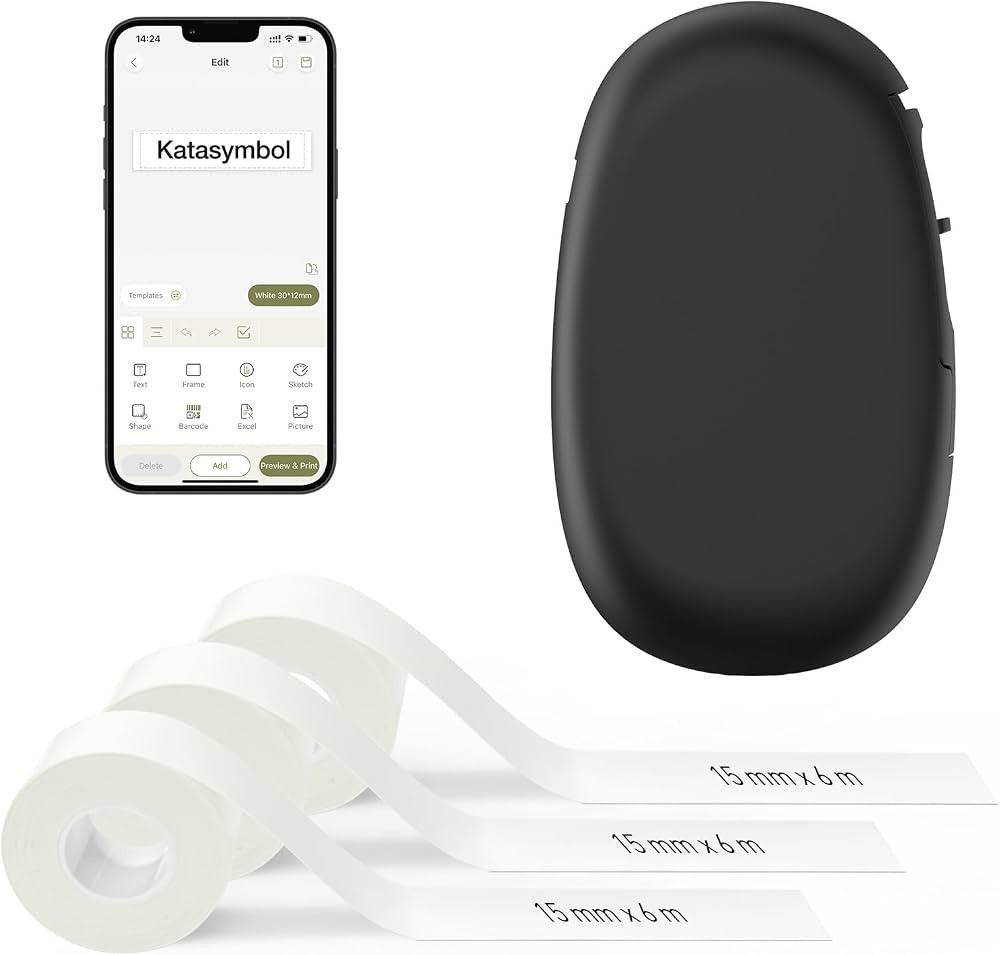 SUPVAN E10 Mini Bluetooth Label Maker Machine with 3 Tapes, Waterproof Label, Versatile App with ... | Amazon (UK)