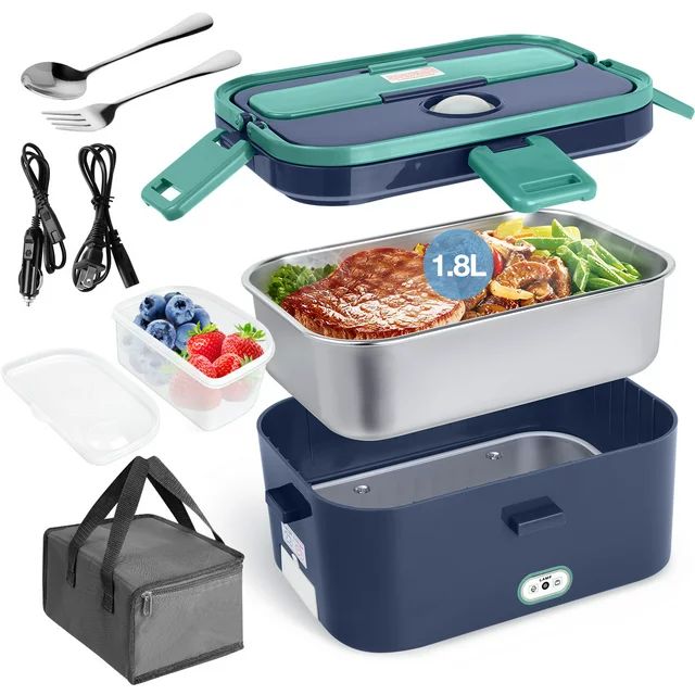 Livhil Electric Lunch Box Food Heater, Portable Food Warmer, Hot Lunch Warmer Heated Lunch Box fo... | Walmart (US)