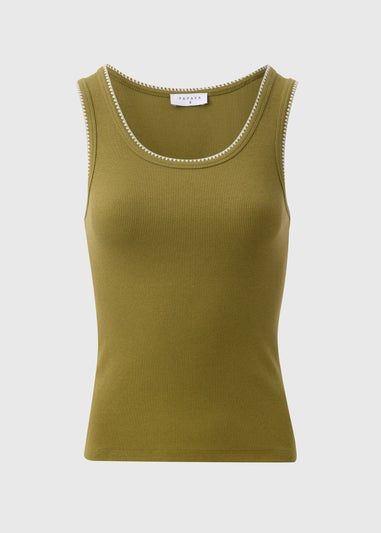 Khaki Crafted Vest - Size 8 | Matalan (UK)